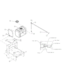 Fuel Tank Assembly parts for Craftsman Wide Area Mower 247.889360 / 2009 from AppliancePartsPros.com