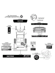 Label Map parts for Craftsman Snow Thrower 247.88957 / 2009 from AppliancePartsPros.com