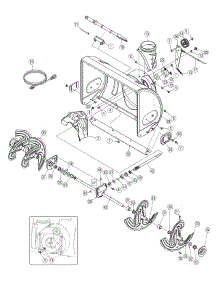 Auger & Housing Assembly parts for Craftsman Snow Thrower 247.889571 / 2010 from AppliancePartsPros.com