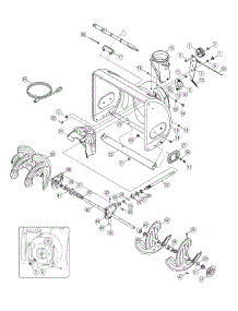 Auger & Housing Assembly parts for Craftsman Snow Thrower 247.889701 / 2009 from AppliancePartsPros.com