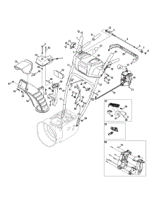 Handle Panel & Chute Control parts for Craftsman Snow Thrower 247.889720 / 2015 from AppliancePartsPros.com