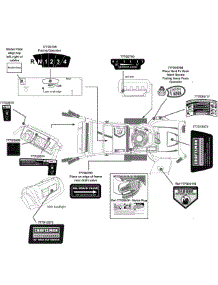 Label Map parts for Craftsman Self-Propelled Walk-Behind Mower 247.889980 / 2009 from AppliancePartsPros.com