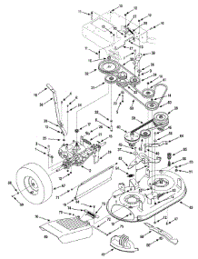 Deck & Drive parts for Craftsman Self-Propelled Walk-Behind Mower 247.889980 / 2010 from AppliancePartsPros.com