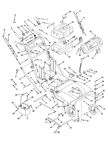 Handle & Frame parts for Craftsman Self-Propelled Walk-Behind Mower 247.889980 / 2010 from AppliancePartsPros.com