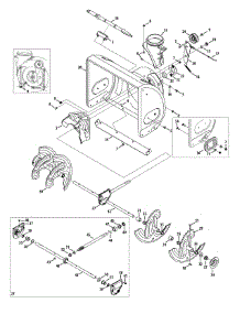 Auger & Housing parts for Craftsman Snow Thrower 247.985360 / 2013 from AppliancePartsPros.com