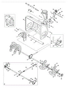 Auger & Housing parts for Craftsman Snow Thrower 247.985380 / 2013 from AppliancePartsPros.com