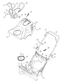 Handle & Shroud parts for Craftsman Snow Thrower 247.9854 / 2012 from AppliancePartsPros.com