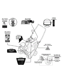 Label Map parts for Craftsman Snow Thrower 247.9854 / 2013 from AppliancePartsPros.com