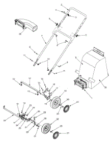 Handles, Bag, Chute & Wheels Assemblies parts for Craftsman Chipper-Shredder & Vac 24A-031F099 / 2003 from AppliancePartsPros.com