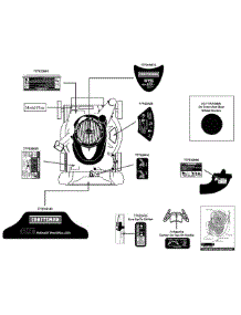 Label Map parts for Craftsman Chipper-Shredder & Vac 24A-070H799 / 2012 from AppliancePartsPros.com