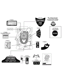 Label Map parts for Craftsman Chipper-Shredder & Vac 24A-070J799 / 2009 from AppliancePartsPros.com