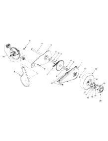 Drive parts for Craftsman Chipper-Shredder & Vac 24A-203D099 / 1999 from AppliancePartsPros.com