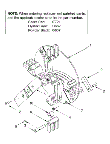 Impeller Assembly parts for Craftsman Chipper-Shredder & Vac 24A-424F099 / 2004 from AppliancePartsPros.com