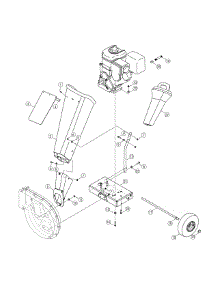 Chute & Frame Assembly parts for Craftsman Chipper-Shredder & Vac 24A-464G099 / 2010 from AppliancePartsPros.com