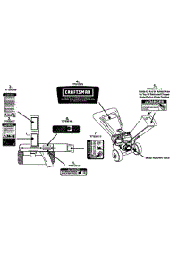 Label Map parts for Craftsman Chipper-Shredder & Vac 24A-464G799 / 2008 from AppliancePartsPros.com