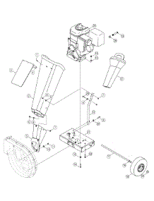 Chipper Chute & Wheels parts for Craftsman Chipper-Shredder & Vac 24A-464N799 / 2011 from AppliancePartsPros.com