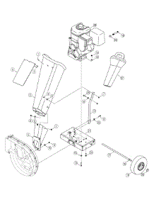 Chipper Chute & Wheels parts for Craftsman Chipper-Shredder & Vac 24A-464N799 / 2012 from AppliancePartsPros.com