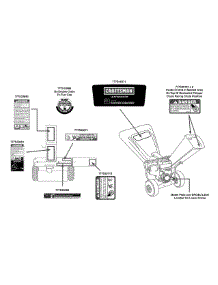 Label Map parts for Craftsman Chipper-Shredder & Vac 24A-464N799 / 2013 from AppliancePartsPros.com