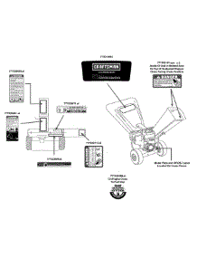 Label Map parts for Craftsman Chipper-Shredder & Vac 24A-464N799 / 2014 from AppliancePartsPros.com