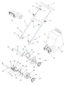 Handles, Bag & Wheels parts for Craftsman Chipper-Shredder & Vac 24B-031E099 / 2002 from AppliancePartsPros.com