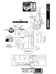 Label Map parts for Craftsman Log Splitter 24BF570F299 / 2011 from AppliancePartsPros.com