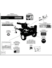 Label Map parts for Craftsman Log Splitter 24BG57M1799 / 2015 from AppliancePartsPros.com