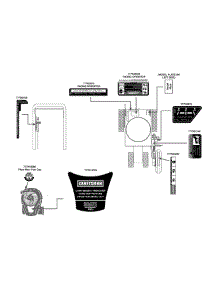 Label Map parts for Craftsman Edger 25B-554J799 / 2013 from AppliancePartsPros.com