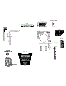 Label Map parts for Craftsman Edger 25B-554K799 / 2015 from AppliancePartsPros.com