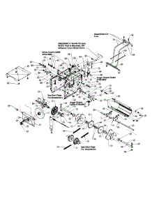 Frame And Drive Assembly parts for Craftsman Snow Thrower 315-718E099 / 1995 from AppliancePartsPros.com