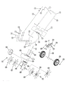Handle & Wheels parts for Craftsman Tiller 316.292711 from AppliancePartsPros.com