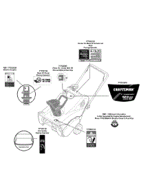 Label Map parts for Craftsman Snow Thrower 31A-2M1A799 / 2009 from AppliancePartsPros.com