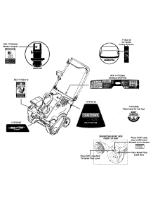 Label Map parts for Craftsman Snow Thrower 31A-2M5E799 / 2012 from AppliancePartsPros.com