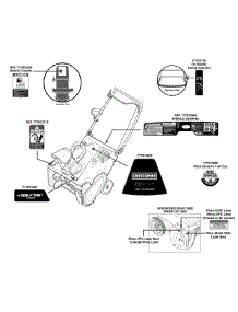 Label Map parts for Craftsman Snow Thrower 31A-2M5E799 / 2013 from AppliancePartsPros.com
