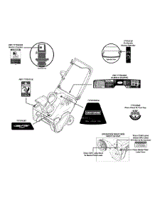 Label Map parts for Craftsman Snow Thrower 31A-2M5E799 / 2015 from AppliancePartsPros.com