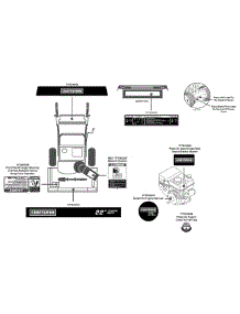 Label Map parts for Craftsman Snow Thrower 31A-62BD799 / 2011 from AppliancePartsPros.com