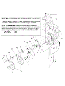 Engine & V-Belts parts for Craftsman Snow Thrower 31AE558G099 / 2002 from AppliancePartsPros.com