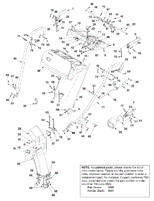 Handle Assembly parts for Craftsman Snow Thrower 31AE558G099 / 2002 from AppliancePartsPros.com