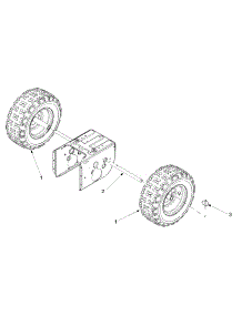 Wheels parts for Craftsman Snow Thrower 31AE558G099 / 2003 from AppliancePartsPros.com