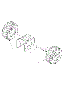 Wheels parts for Craftsman Snow Thrower 31AE558G099 / 2004 from AppliancePartsPros.com