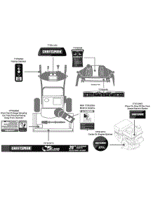Label Map parts for Craftsman Snow Thrower 31AH54TG799 / 2009 from AppliancePartsPros.com