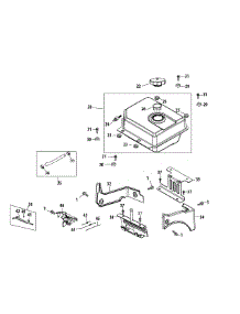 478-Suc Fuel Tank & Mounting parts for Craftsman Snow Thrower 31AH54TI799 / 2015 from AppliancePartsPros.com