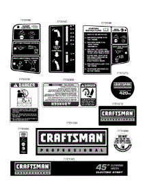 Label Map parts for Craftsman Snow Thrower 31AH97SJ799 / 2010 from AppliancePartsPros.com