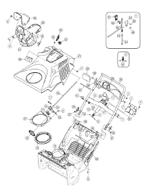 Handle & Housing Assembly parts for Craftsman Snow Thrower 31AM2T6D799 / 2011 from AppliancePartsPros.com