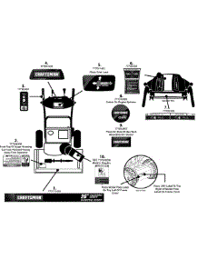Label Map parts for Craftsman Snow Thrower 31AM63TF799 / 2008 from AppliancePartsPros.com