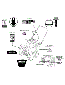 Label Map parts for Craftsman Snow Thrower 31AS2S1D793 / 2012 from AppliancePartsPros.com