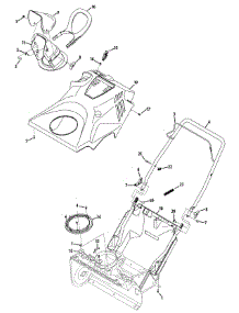 Handle & Housing parts for Craftsman Snow Thrower 31AS2S1D793 / 2013 from AppliancePartsPros.com