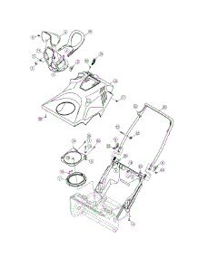 Chute & Handle Assembly parts for Craftsman Snow Thrower 31AS2S5D799 / 2010 from AppliancePartsPros.com