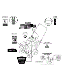 Label Map parts for Craftsman Snow Thrower 31AS2S5D799 / 2014 from AppliancePartsPros.com