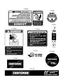 Label Map parts for Craftsman Snow Thrower 31AS32BD799 / 2011 from AppliancePartsPros.com