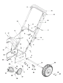 Handle & Wheels parts for Craftsman Snow Thrower 31AS3AAD799 / 2005 from AppliancePartsPros.com